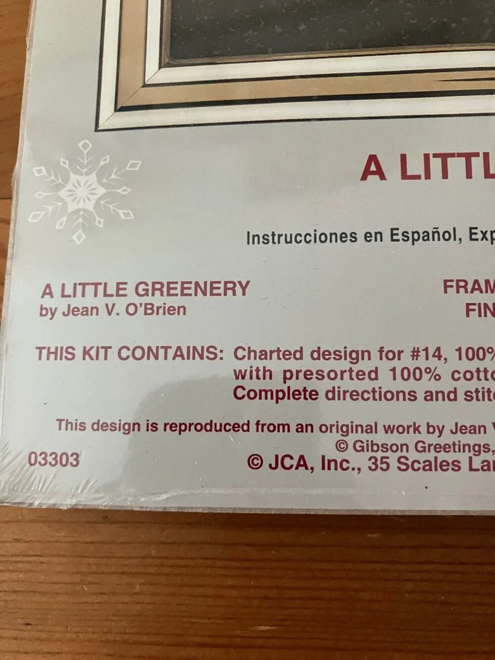 VTG Weekenders counted cross stitch kit 